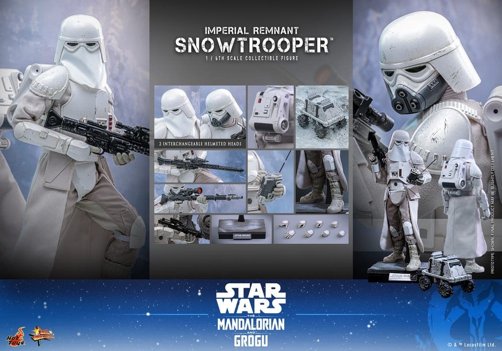 Star Wars: The Mandalorian & Grogu Movie Masterpiece figurine 1/6 Imperial Remnant Snowtrooper 30 cm