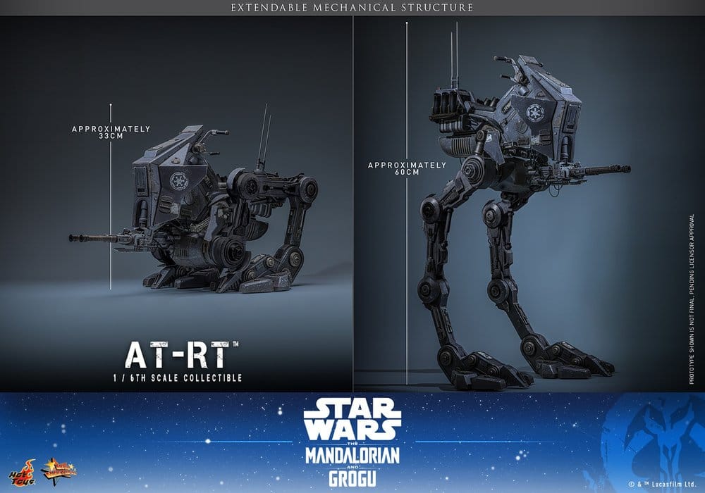 Star Wars: The Mandalorian & Grogu Movie Masterpiece set de figurines 1/6 Imperial Remnant AT-RT Driver & AT-RT 60 cm