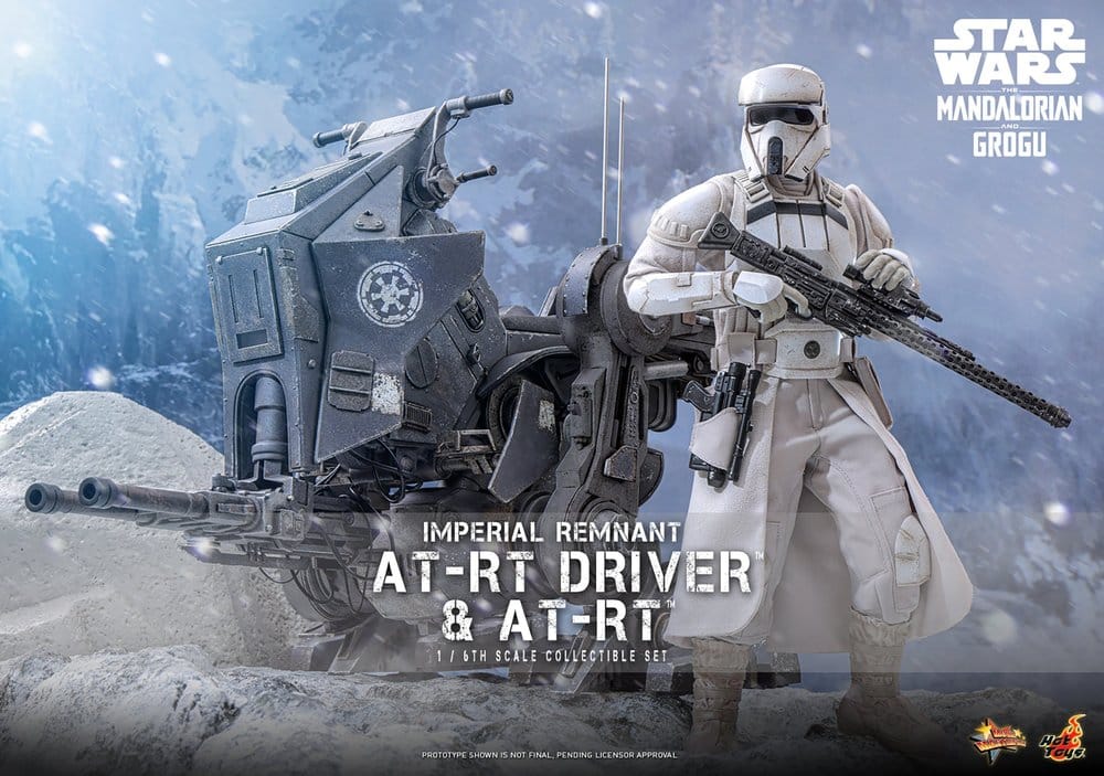 Star Wars: The Mandalorian & Grogu Movie Masterpiece set de figurines 1/6 Imperial Remnant AT-RT Driver & AT-RT 60 cm