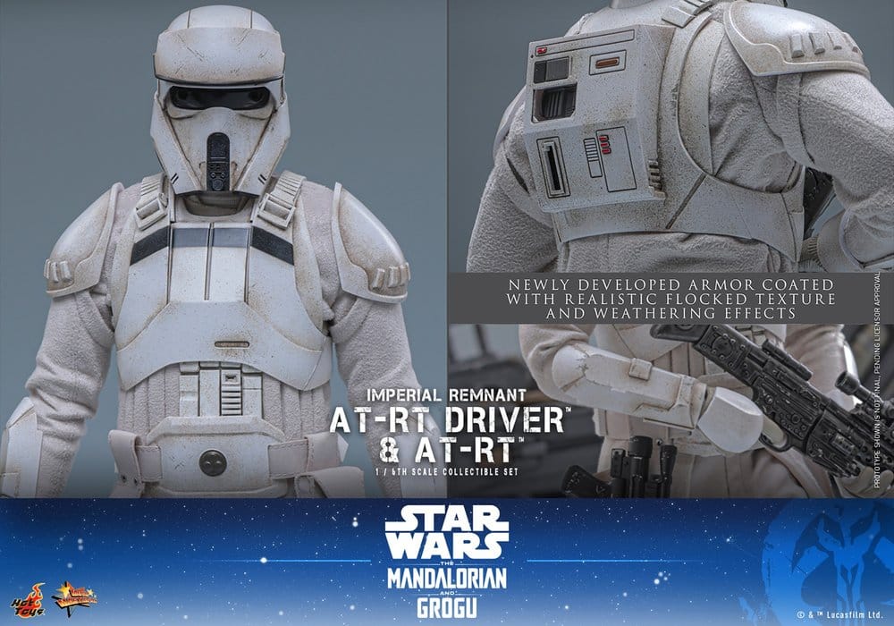 Star Wars: The Mandalorian & Grogu Movie Masterpiece set de figurines 1/6 Imperial Remnant AT-RT Driver & AT-RT 60 cm