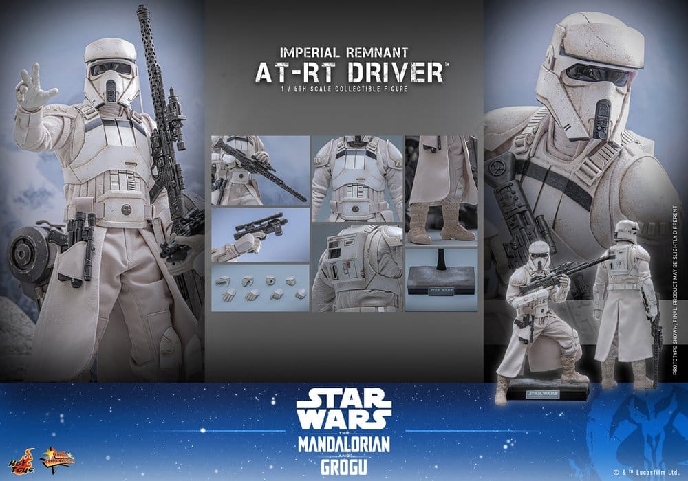 Star Wars: The Mandalorian & Grogu Movie Masterpiece set de figurines 1/6 Imperial Remnant AT-RT Driver & AT-RT 60 cm