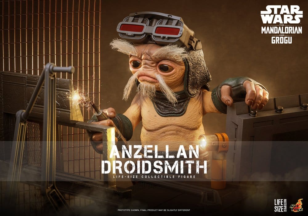 Star Wars: The Mandalorian & Grogu figurine taille réelle Anzellan Droidsmith 27 cm