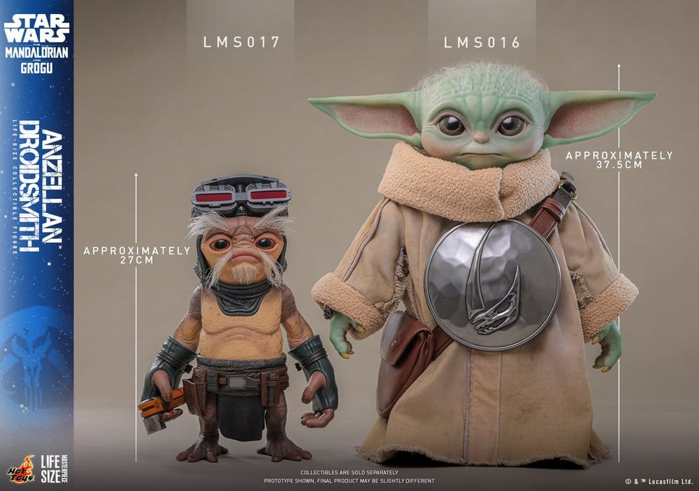 Star Wars: The Mandalorian & Grogu figurine taille réelle Anzellan Droidsmith 27 cm