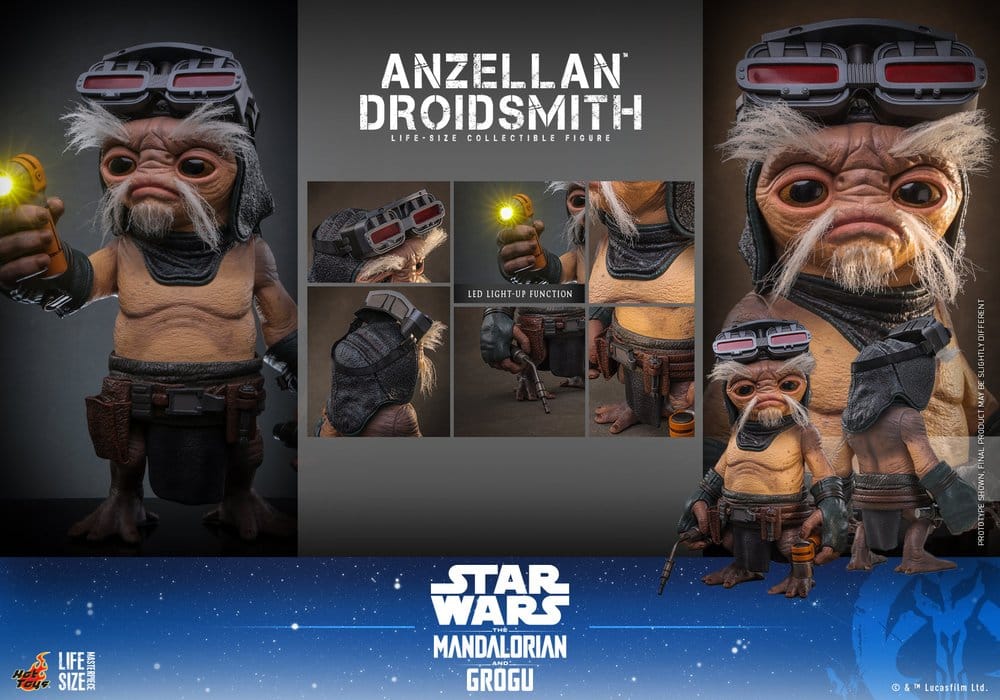 Star Wars: The Mandalorian & Grogu figurine taille réelle Anzellan Droidsmith 27 cm