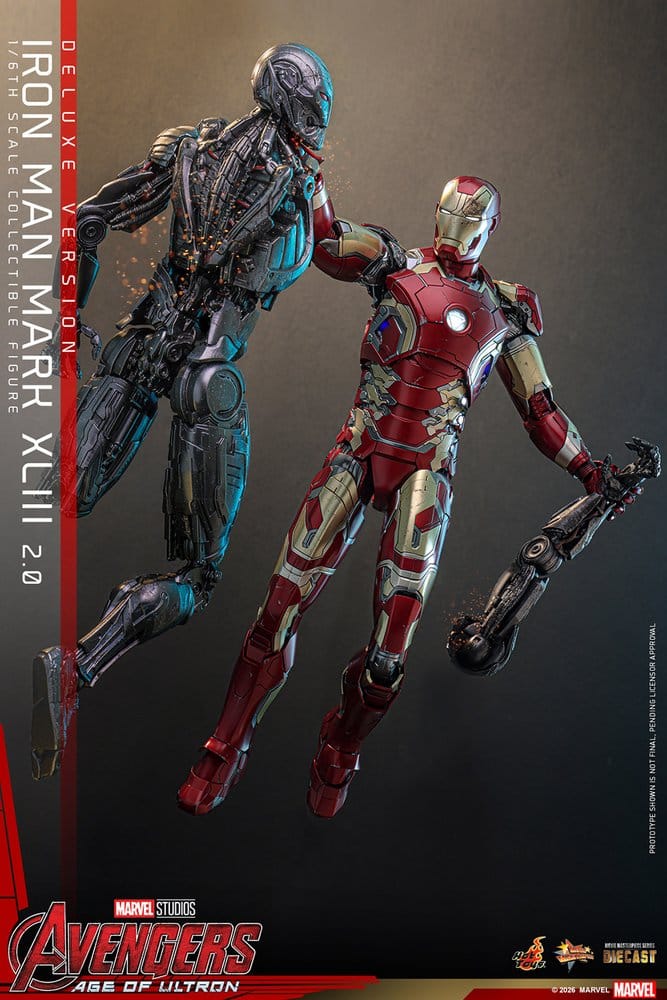 Avengers : L'Ère d'Ultron figurine Movie Masterpiece Diecast 1/6 Iron Man Mark XLIII (2.0) (Deluxe Version) 32 cm