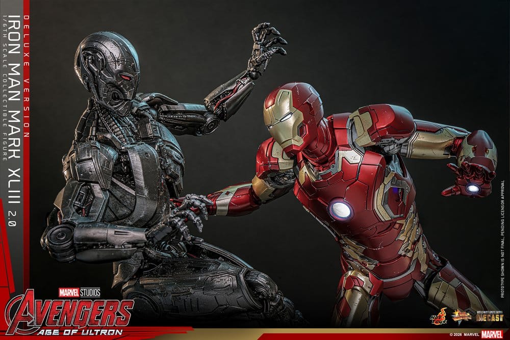 Avengers : L'Ère d'Ultron figurine Movie Masterpiece Diecast 1/6 Iron Man Mark XLIII (2.0) (Deluxe Version) 32 cm