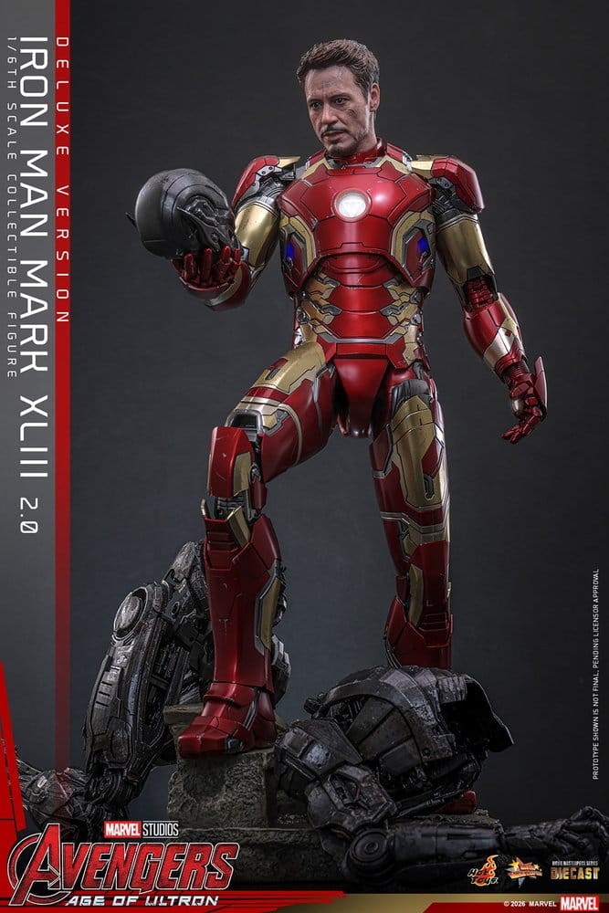 Avengers : L'Ère d'Ultron figurine Movie Masterpiece Diecast 1/6 Iron Man Mark XLIII (2.0) (Deluxe Version) 32 cm