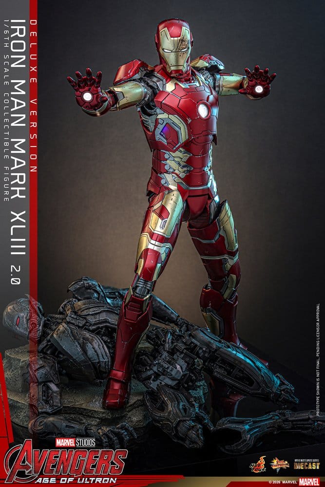 Avengers : L'Ère d'Ultron figurine Movie Masterpiece Diecast 1/6 Iron Man Mark XLIII (2.0) (Deluxe Version) 32 cm