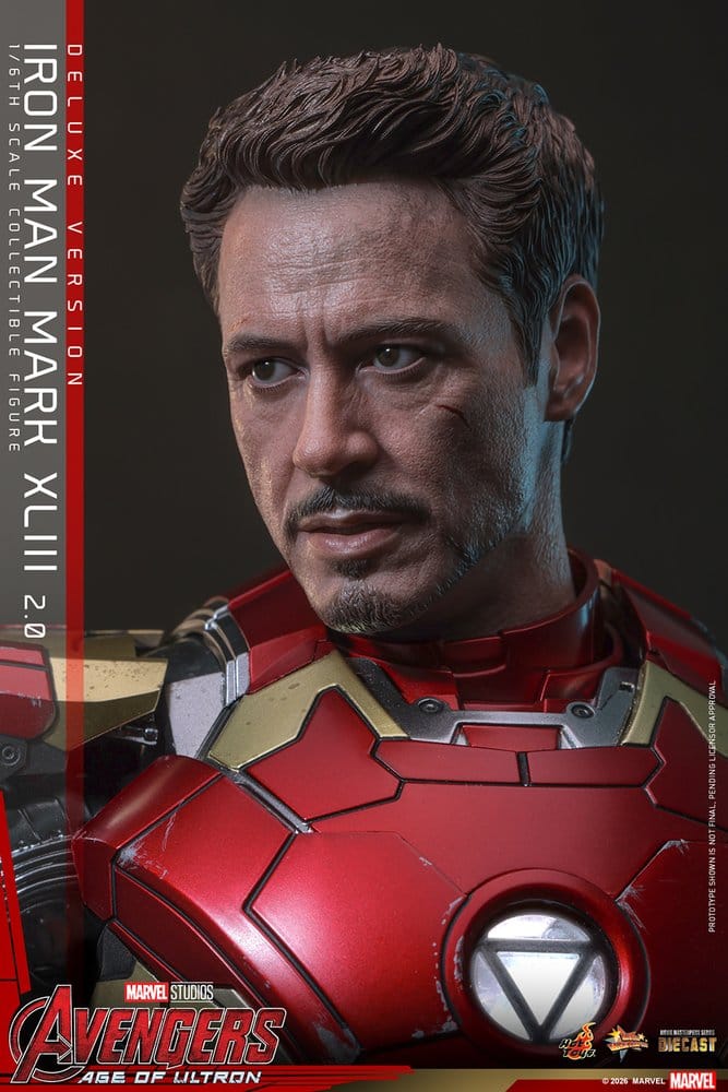 Avengers : L'Ère d'Ultron figurine Movie Masterpiece Diecast 1/6 Iron Man Mark XLIII (2.0) (Deluxe Version) 32 cm