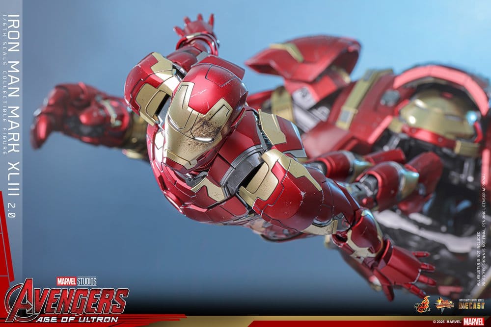Avengers : L'Ère d'Ultron figurine Movie Masterpiece Diecast 1/6 Iron Man Mark XLIII (2.0) 32 cm