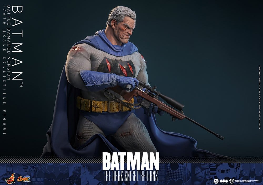 Batman: The Dark Knight Returns figurine Comic Masterpiece 1/6 Batman (Battle Damaged Version) 32 cm