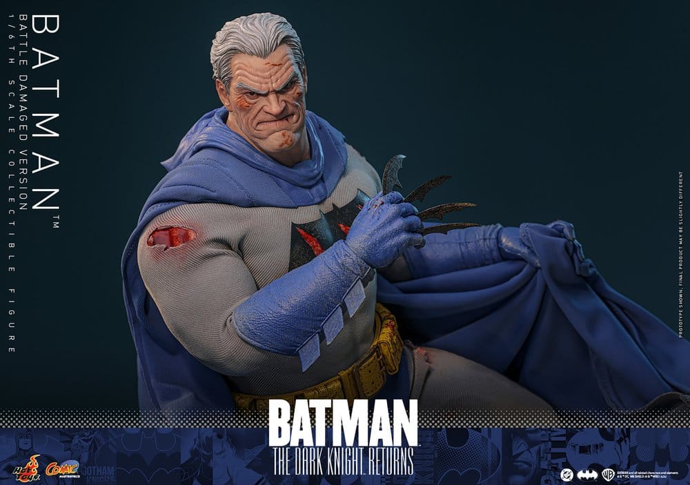 Batman: The Dark Knight Returns figurine Comic Masterpiece 1/6 Batman (Battle Damaged Version) 32 cm