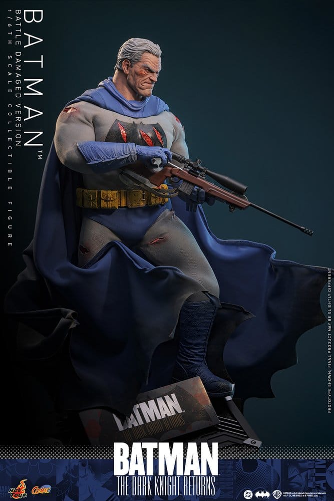 Batman: The Dark Knight Returns figurine Comic Masterpiece 1/6 Batman (Battle Damaged Version) 32 cm