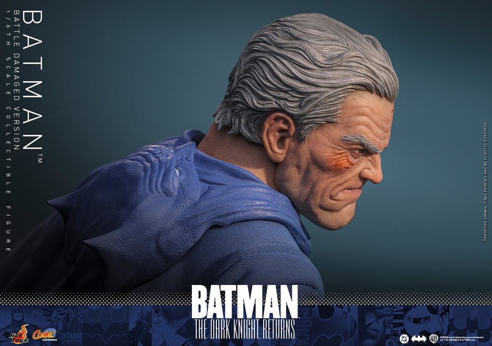 Batman: The Dark Knight Returns figurine Comic Masterpiece 1/6 Batman (Battle Damaged Version) 32 cm