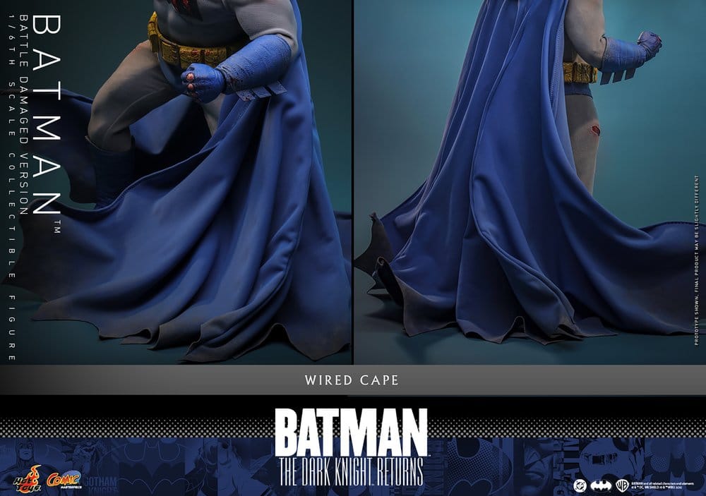 Batman: The Dark Knight Returns figurine Comic Masterpiece 1/6 Batman (Battle Damaged Version) 32 cm