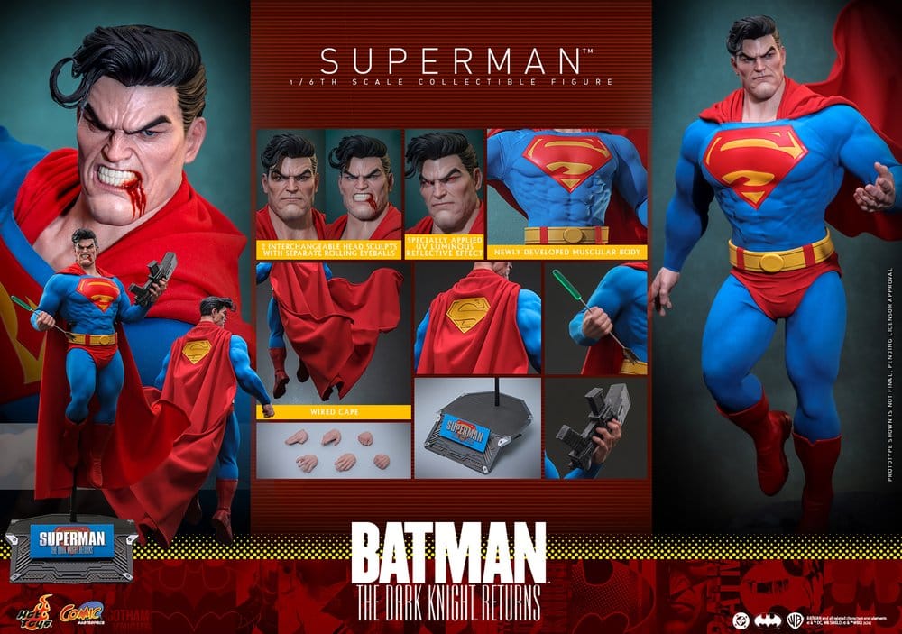 Batman: The Dark Knight Returns figurine Comic Masterpiece 1/6 Superman 34 cm