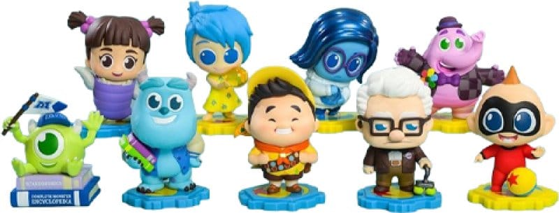 Pixar figurines mini Cosbi 8 cm Blind Box Display (8)