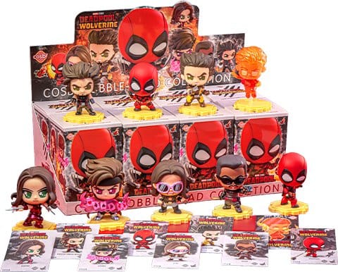 Deadpool & Wolverine Cosbi figurines mini 9 cm Series 2 Blind Box Display (8)