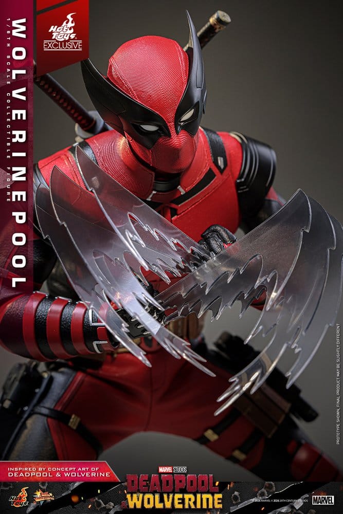 Deadpool & Wolverine Movie Masterpiece figurine 1/6 Wolverinepool Hot Toys Exclusive 31 cm