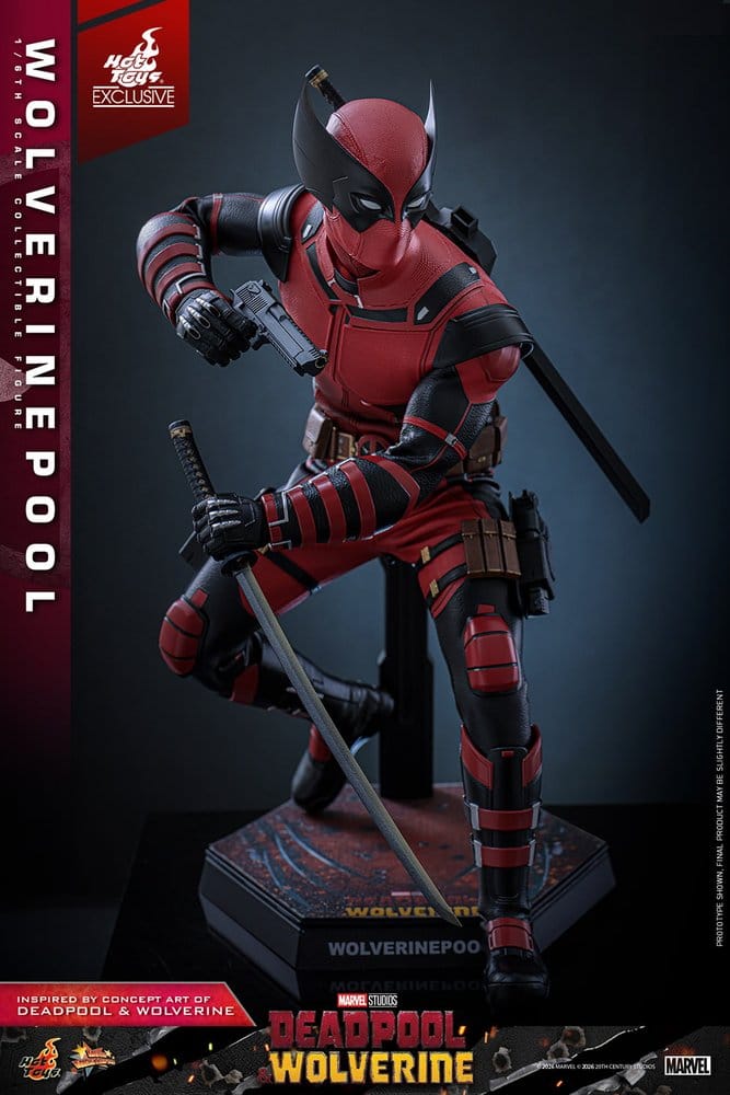 Deadpool & Wolverine Movie Masterpiece figurine 1/6 Wolverinepool Hot Toys Exclusive 31 cm