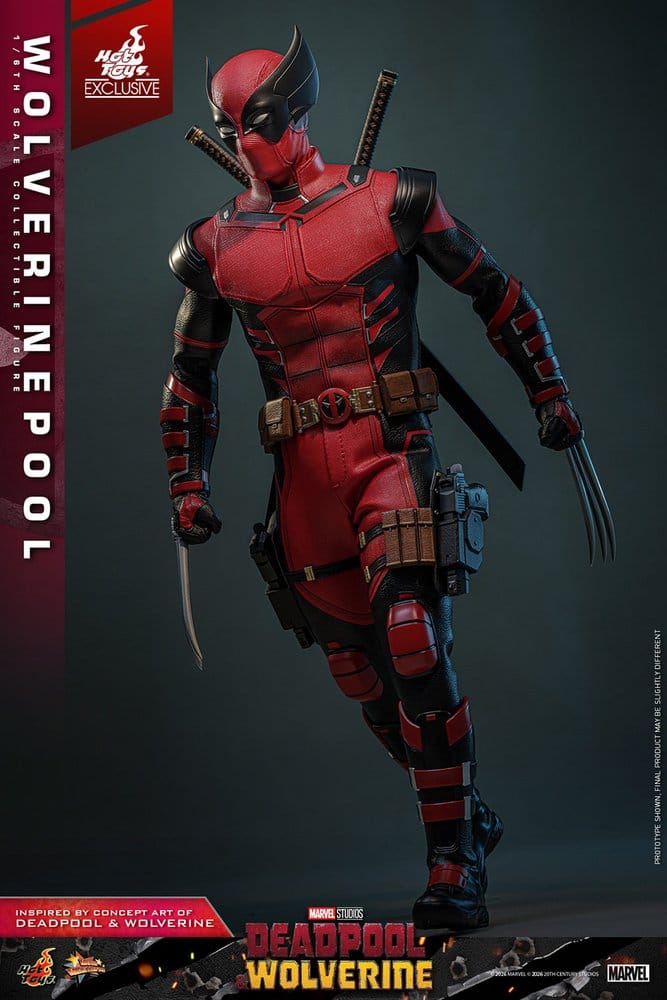 Deadpool & Wolverine Movie Masterpiece figurine 1/6 Wolverinepool Hot Toys Exclusive 31 cm
