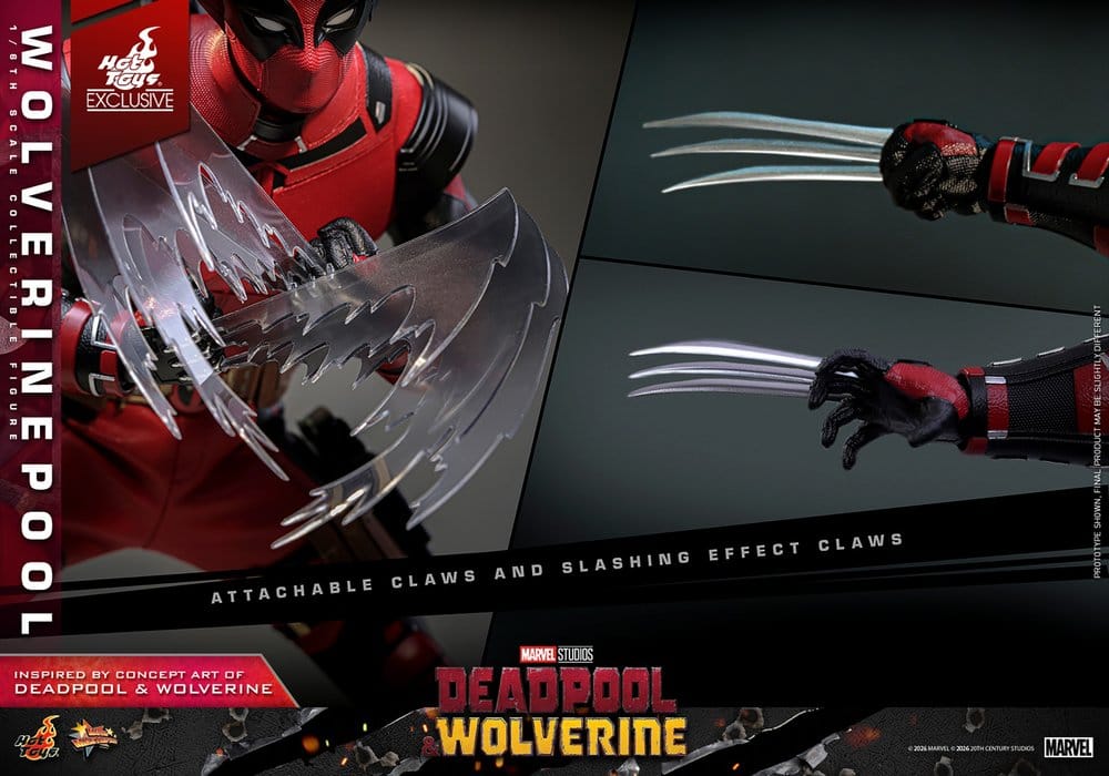 Deadpool & Wolverine Movie Masterpiece figurine 1/6 Wolverinepool Hot Toys Exclusive 31 cm