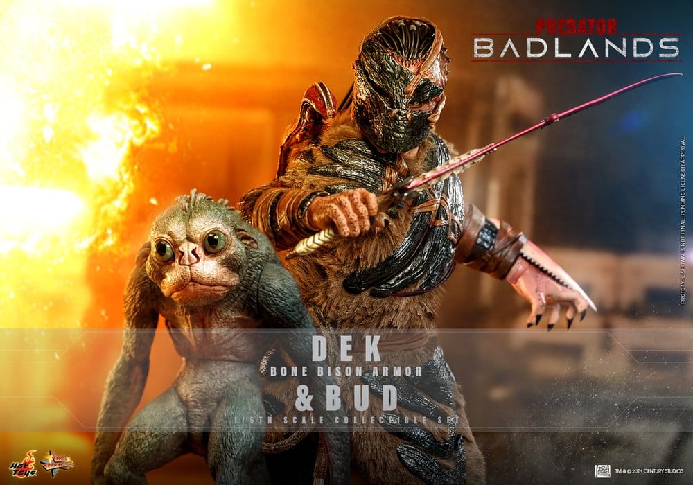 Predator: Badlands Movie Masterpiece pack 2 figurines 1/6 Dek (Bone Bison Armor) and Bud 31 cm