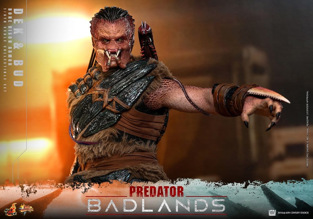 Predator: Badlands Movie Masterpiece pack 2 figurines 1/6 Dek (Bone Bison Armor) and Bud 31 cm