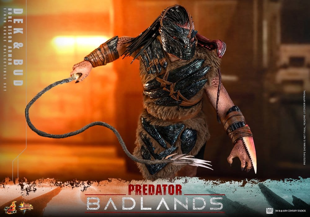 Predator: Badlands Movie Masterpiece pack 2 figurines 1/6 Dek (Bone Bison Armor) and Bud 31 cm