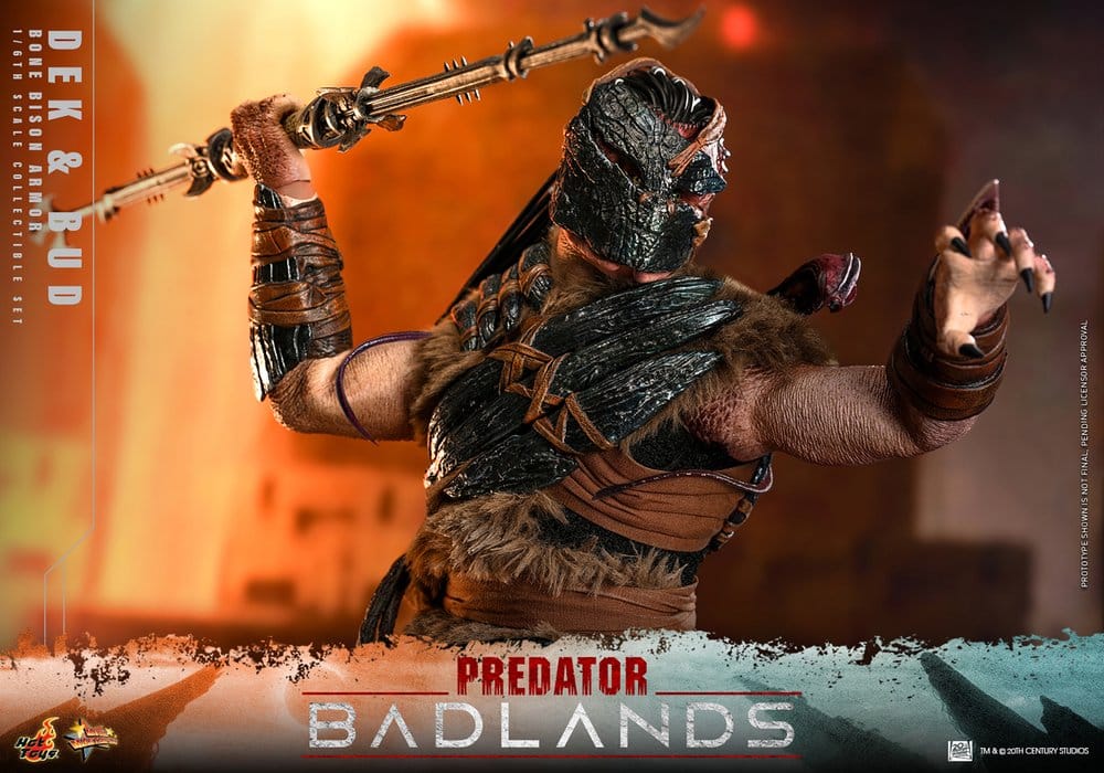 Predator: Badlands Movie Masterpiece pack 2 figurines 1/6 Dek (Bone Bison Armor) and Bud 31 cm