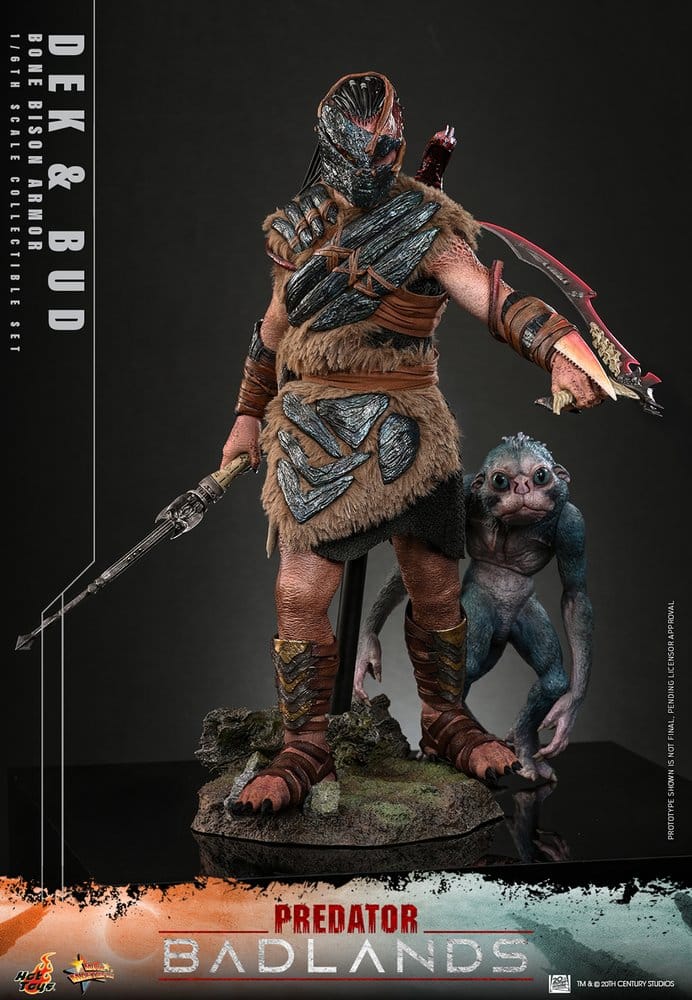 Predator: Badlands Movie Masterpiece pack 2 figurines 1/6 Dek (Bone Bison Armor) and Bud 31 cm