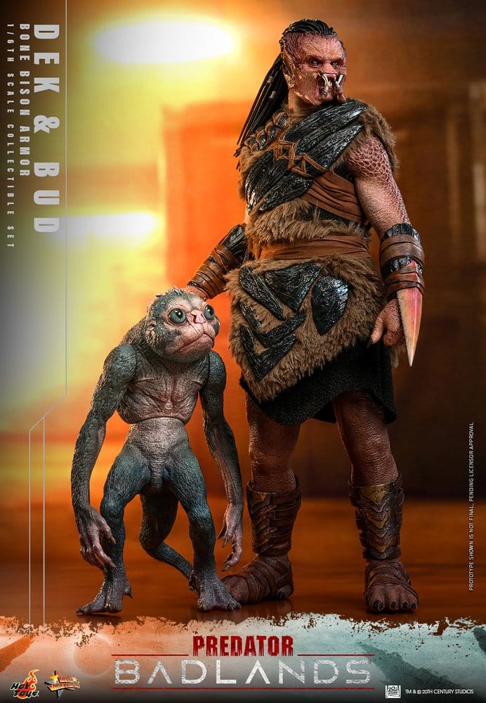 Predator: Badlands Movie Masterpiece pack 2 figurines 1/6 Dek (Bone Bison Armor) and Bud 31 cm