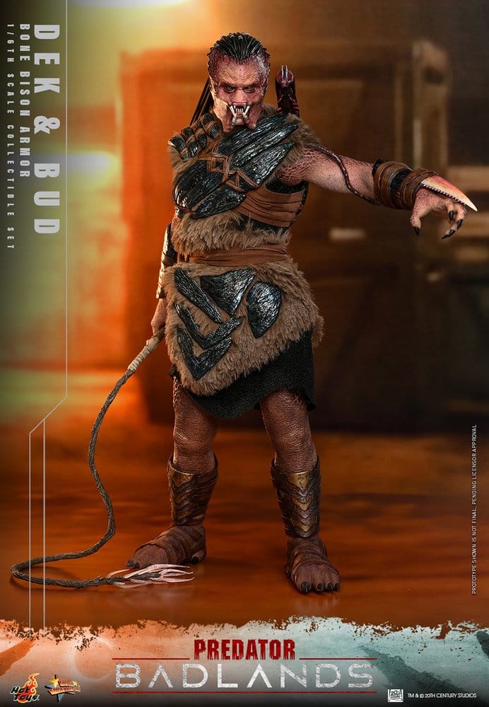 Predator: Badlands Movie Masterpiece pack 2 figurines 1/6 Dek (Bone Bison Armor) and Bud 31 cm