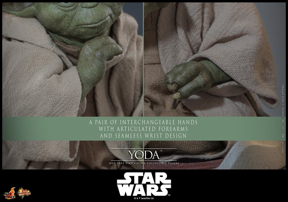 Star Wars: La Revanche des Sith Movie Masterpiece figurine 1/6 Yoda 14 cm