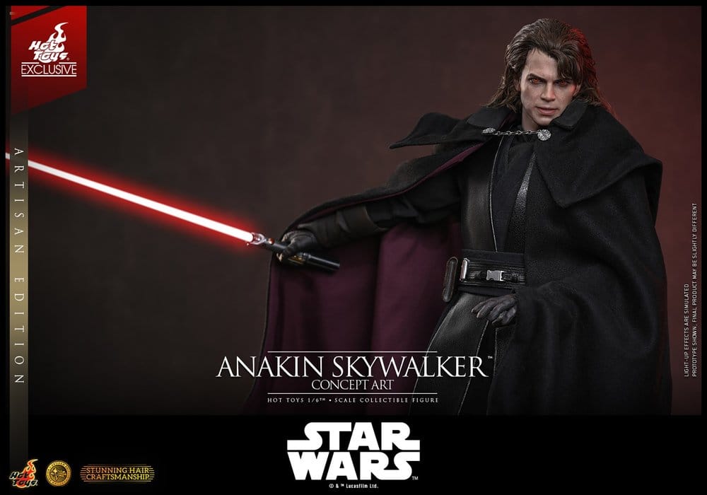 Star Wars Épisode III: La Revanche des Sith Movie Masterpiece figurine 1/6 Anakin Skywalker (Concept Art Version) (Artisan Edition) Hot Toys Exclusive 31 cm