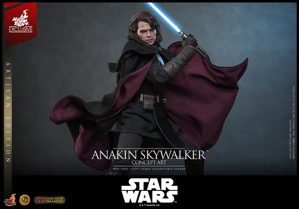 Star Wars Épisode III: La Revanche des Sith Movie Masterpiece figurine 1/6 Anakin Skywalker (Concept Art Version) (Artisan Edition) Hot Toys Exclusive 31 cm