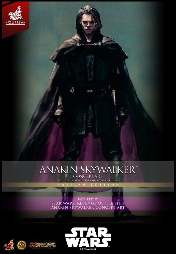 Star Wars Épisode III: La Revanche des Sith Movie Masterpiece figurine 1/6 Anakin Skywalker (Concept Art Version) (Artisan Edition) Hot Toys Exclusive 31 cm