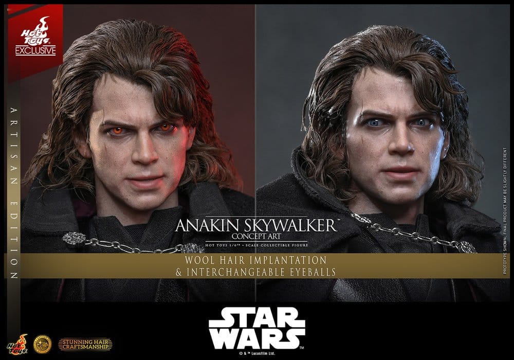 Star Wars Épisode III: La Revanche des Sith Movie Masterpiece figurine 1/6 Anakin Skywalker (Concept Art Version) (Artisan Edition) Hot Toys Exclusive 31 cm