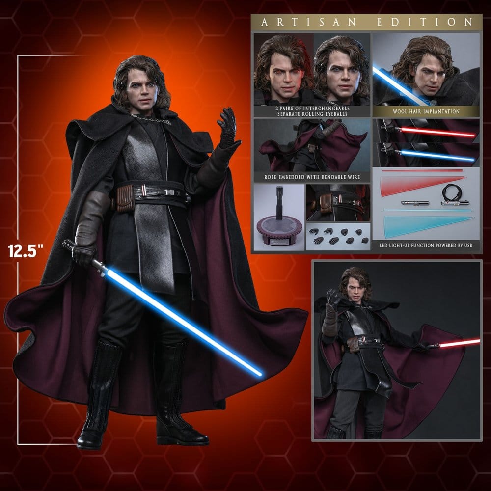 Star Wars Épisode III: La Revanche des Sith Movie Masterpiece figurine 1/6 Anakin Skywalker (Concept Art Version) (Artisan Edition) Hot Toys Exclusive 31 cm