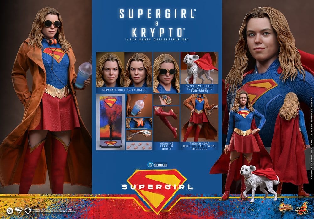 DC Comics Movie Masterpiece set de figurines Supergirl & Krypto 28 cm