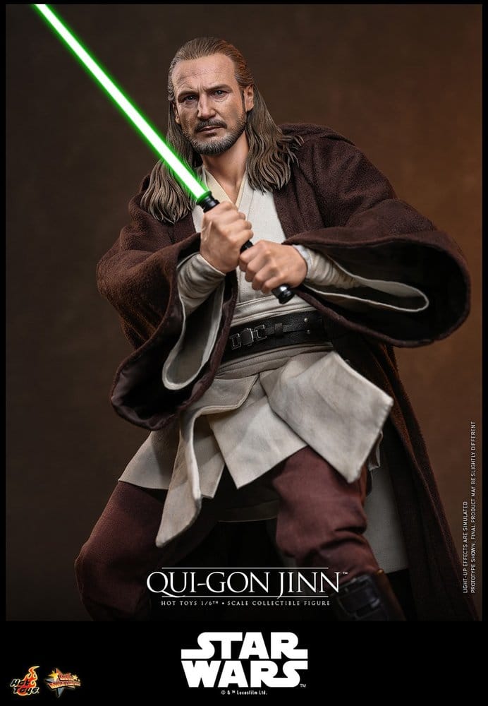 Star Wars: La Menace Fantôme Movie Masterpiece figurine 1/6 Qui-Gon Jinn (Artisan Edition) Hot Toys Exclusive 32 cm