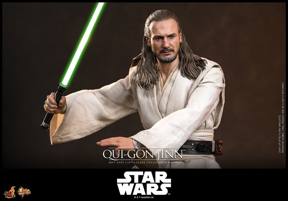 Star Wars: La Menace Fantôme Movie Masterpiece figurine 1/6 Qui-Gon Jinn (Artisan Edition) Hot Toys Exclusive 32 cm