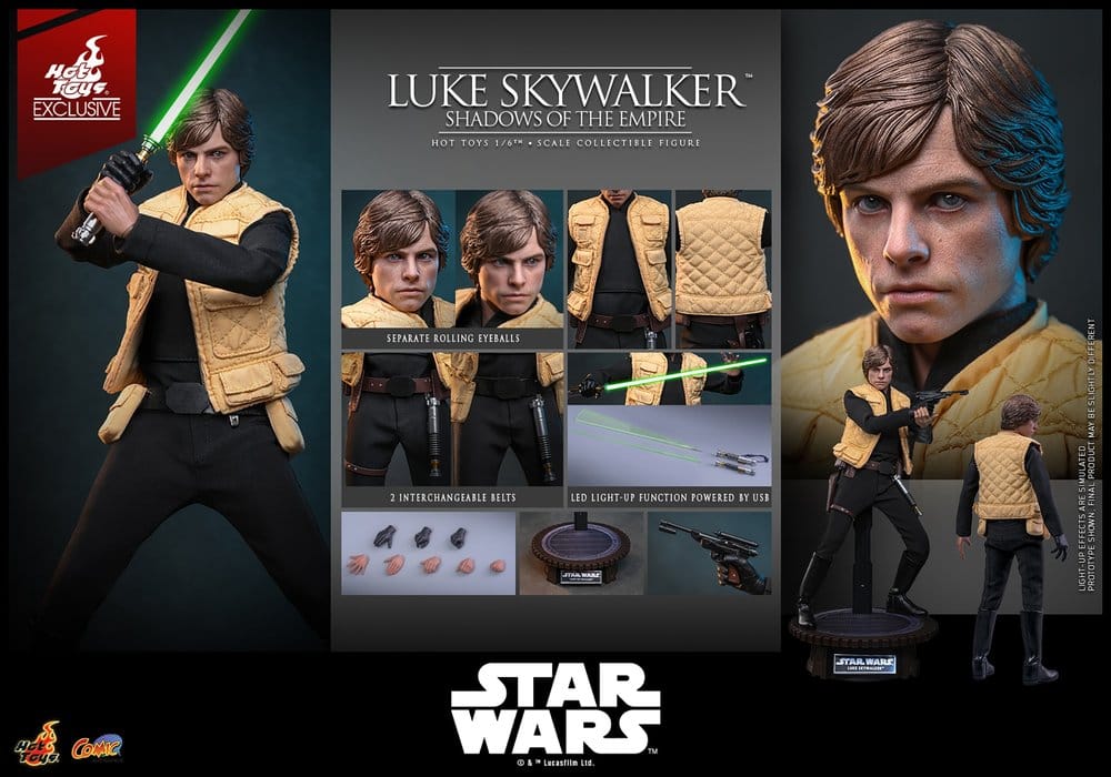 Star Wars Comic Masterpiece figurine 1/6 Luke Skywalker (Shadows Of The Empire) (Hot Toys Exclusive) 28 cm