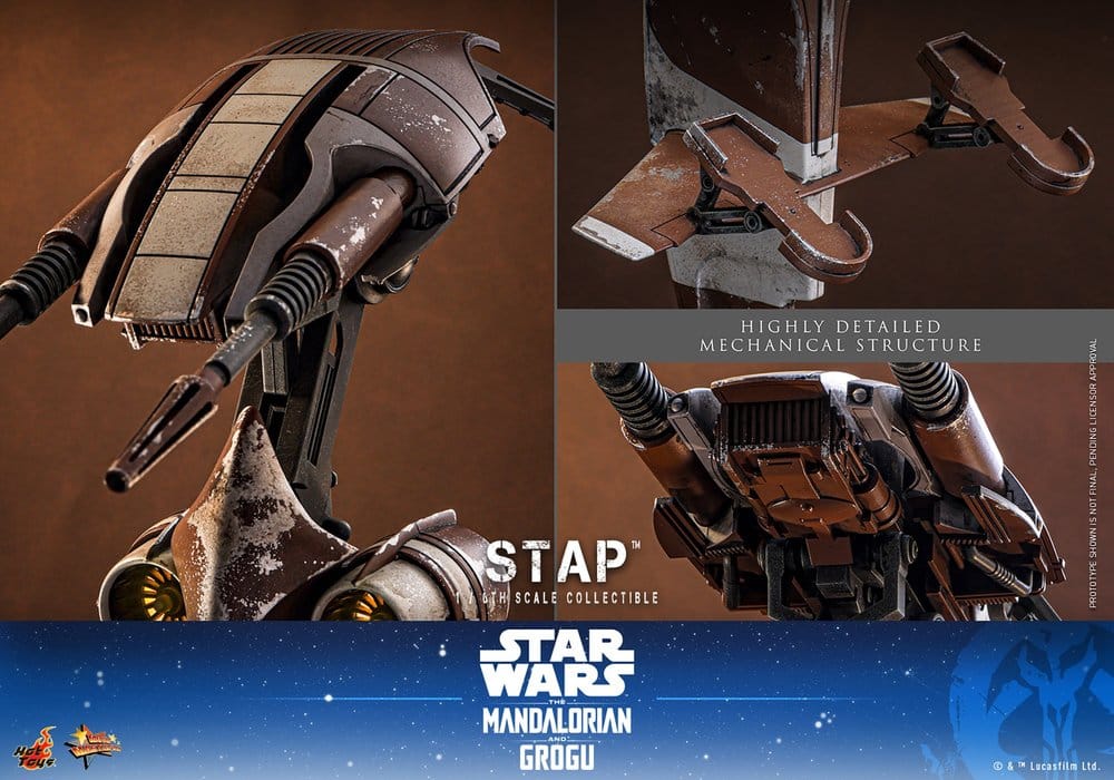 Star Wars: The Mandalorian & Grogu Movie Masterpiece accessoire 1/6 STAP 32 cm