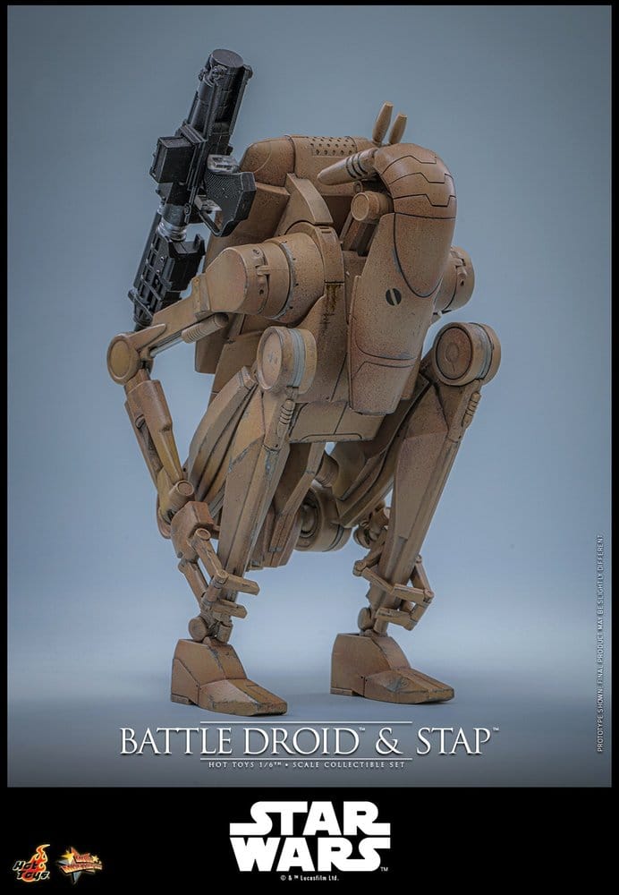 Star Wars: The Phantom Menace Movie Masterpiece set de figurines 1/6 Battle Droid & STAP 32 cm