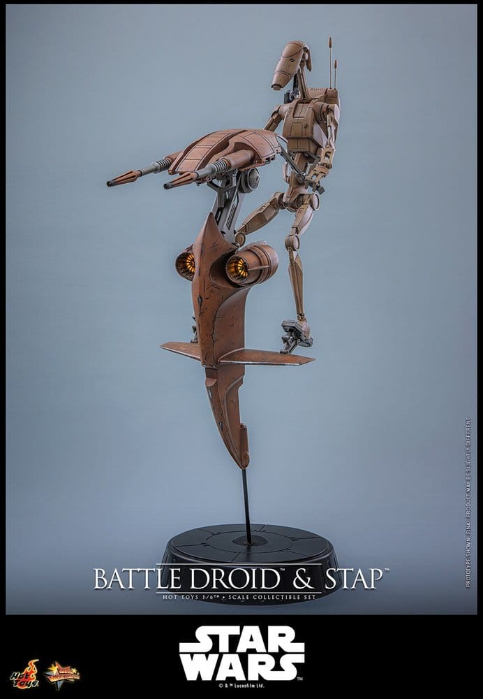 Star Wars: The Phantom Menace Movie Masterpiece set de figurines 1/6 Battle Droid & STAP 32 cm