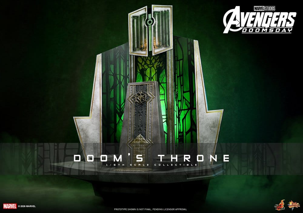 Avengers: Doomsday Movie Masterpiece accessoire pour figurines 1/6 Doom's Throne 33 cm
