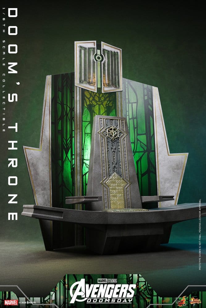 Avengers: Doomsday Movie Masterpiece accessoire pour figurines 1/6 Doom's Throne 33 cm