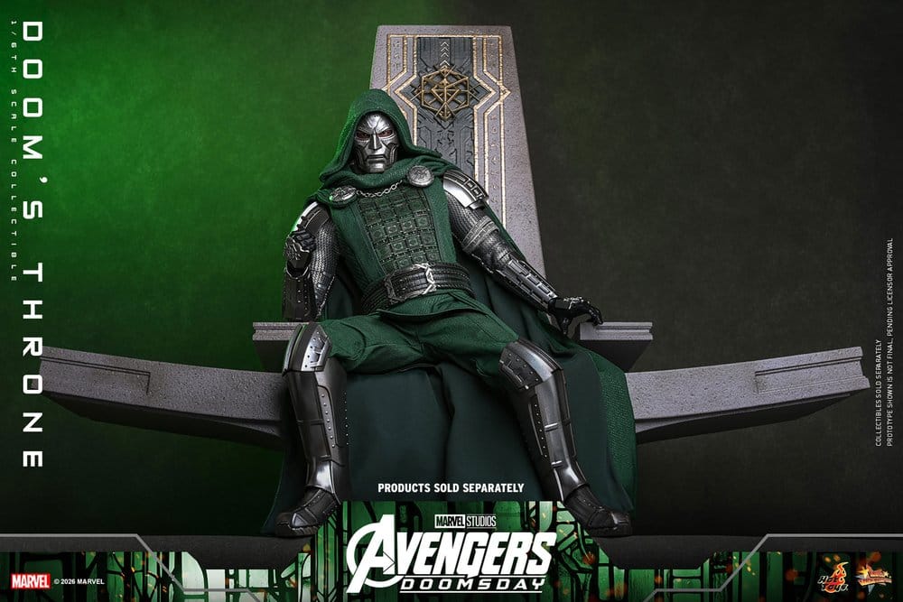 Avengers: Doomsday Movie Masterpiece accessoire pour figurines 1/6 Doom's Throne 33 cm