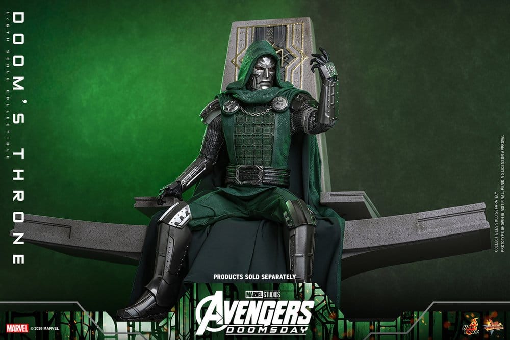 Avengers: Doomsday Movie Masterpiece accessoire pour figurines 1/6 Doom's Throne 33 cm